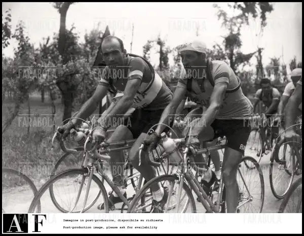Fiorenzo Magni e Gino Bartali, Giro d'Italia, 1951 - Farabola Immagine digitale