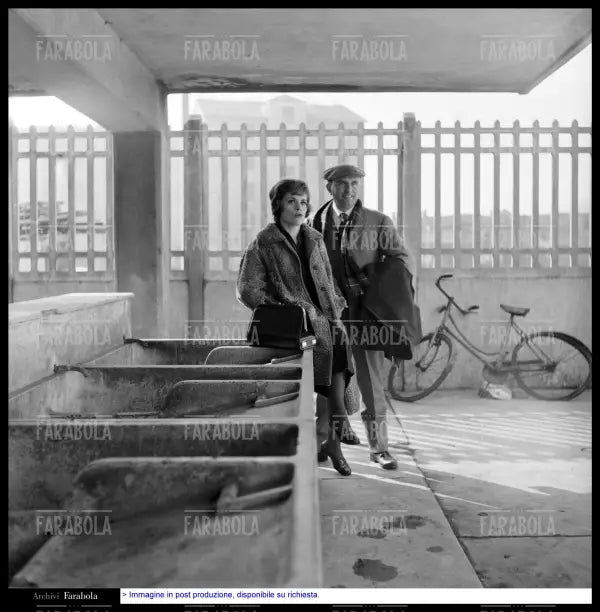 Franca Valeri e Giovanni Testori, Milano, 1960