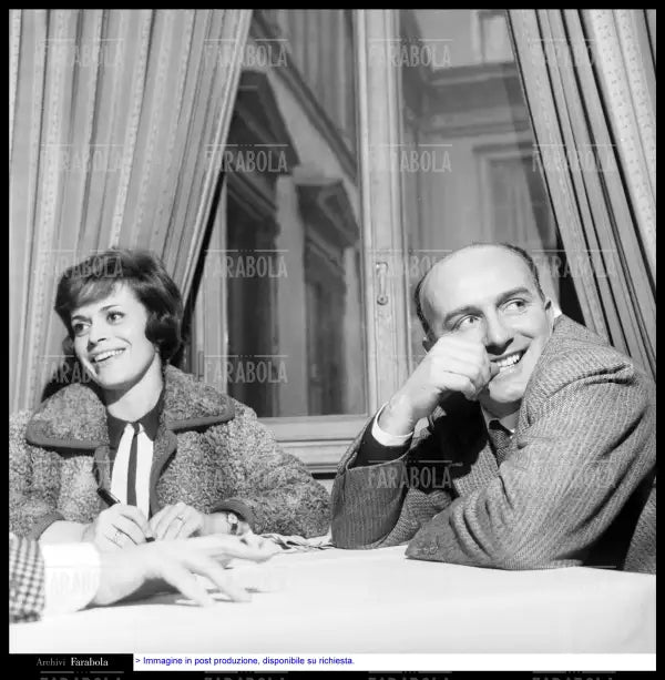 Franca Valeri e Giovanni Testori, Milano, 1960 - Farabola Immagine digitale