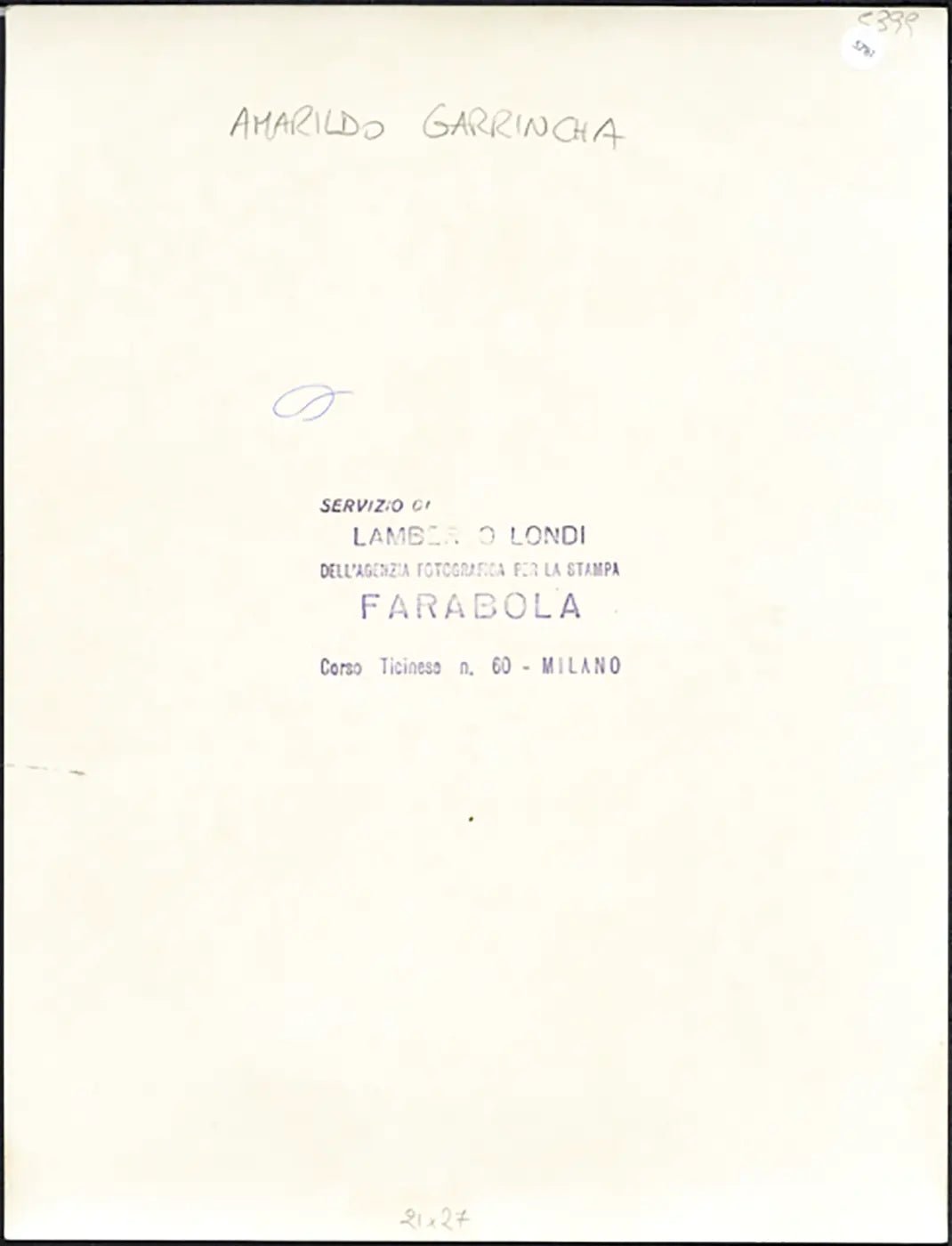 Garrincha con Elza Soares Brasile 1964 Ft 5781 - Stampa 21x27 cm - Farabola Stampa ai sali d'argento