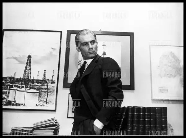 Gian Maria Volonté in una scena del film Il caso Mattei, 1972 - Farabola Immagine digitale