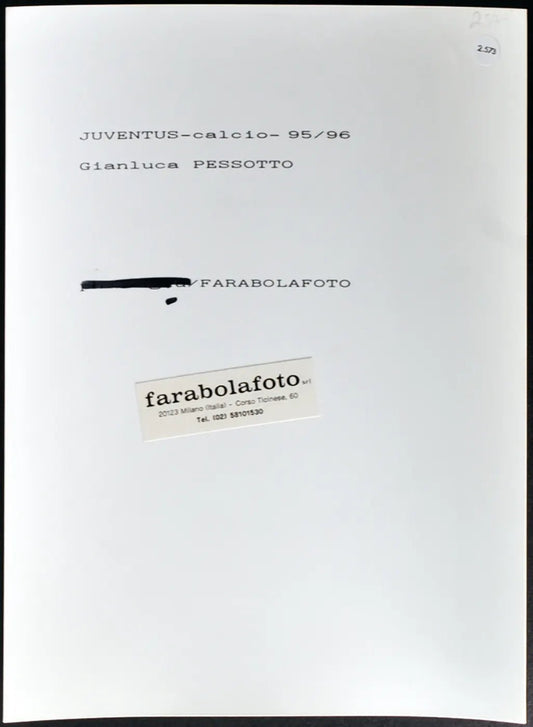 Gianluca Pessotto Juventus 1995 Ft 2573 - Stampa 24x18 cm - Farabola Stampa ai sali d'argento