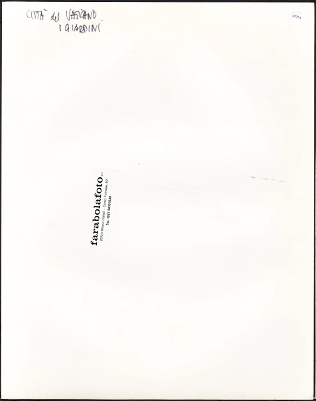 Giardini di Città del Vaticano anni 90 Ft 37716 - Stampa 24x30 cm - Farabola Stampa ai sali d'argento