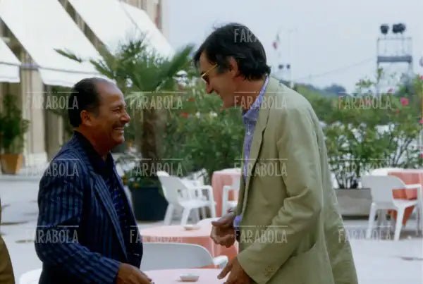 Gillo Pontecorvo e Carlo Lizzani, anni 90 - Farabola Immagine digitale