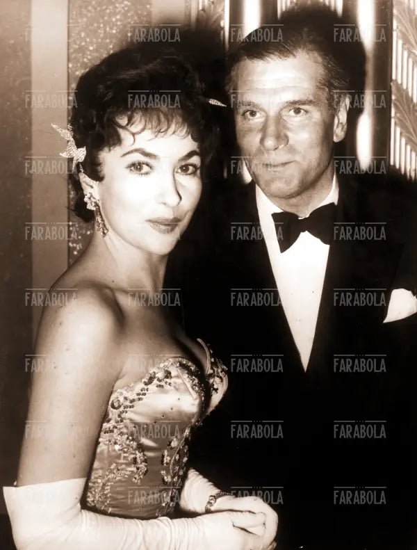 Gina Lollobrigida e Laurence Olivier, Londra, 1956 - Farabola Immagine digitale
