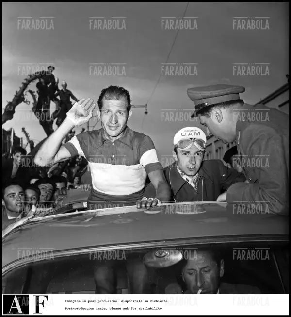Gino Bartali, giro dell'Emilia, 1953 - Farabola Immagine digitale