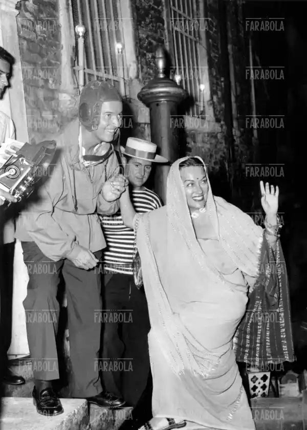 Gloria Swanson e Carl Blackwell, Venezia, 1954 - Farabola Immagine digitale