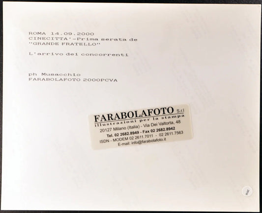 Grande Fratello 1 Arrivo concorrenti Ft 2918 - Stampa 20x25 cm - Farabola Stampa digitale