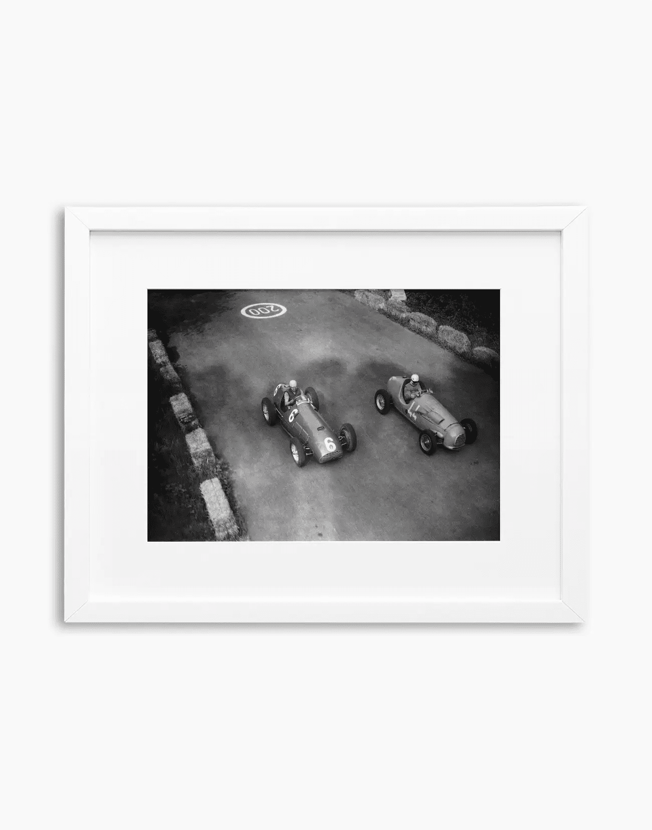 Il duello tra Ascari e Manzon, Gp di Monza 1951 - Farabola WhiteWall App Product