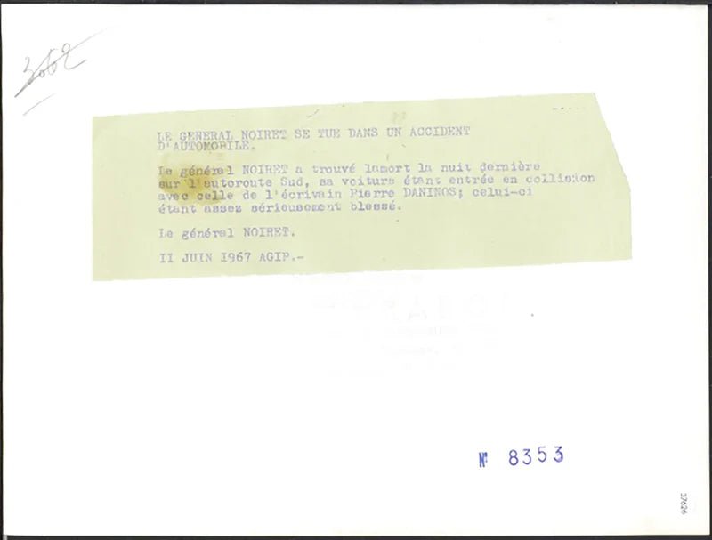Il generale Noiret 1967 Ft 37626 - Stampa 24x18 cm - Farabola Stampa ai sali d'argento