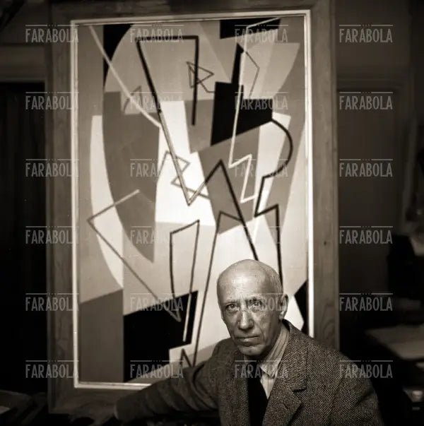 Il pittore Gino Severini, 1957 - Farabola Immagine digitale