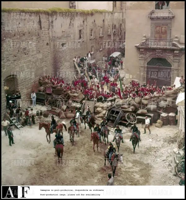 Il set del film Il Gattopardo, Palermo, 1962 - Farabola Immagine digitale