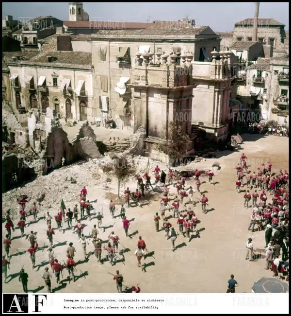 Il set del film Il Gattopardo, Palermo, 1962 - Farabola Immagine digitale