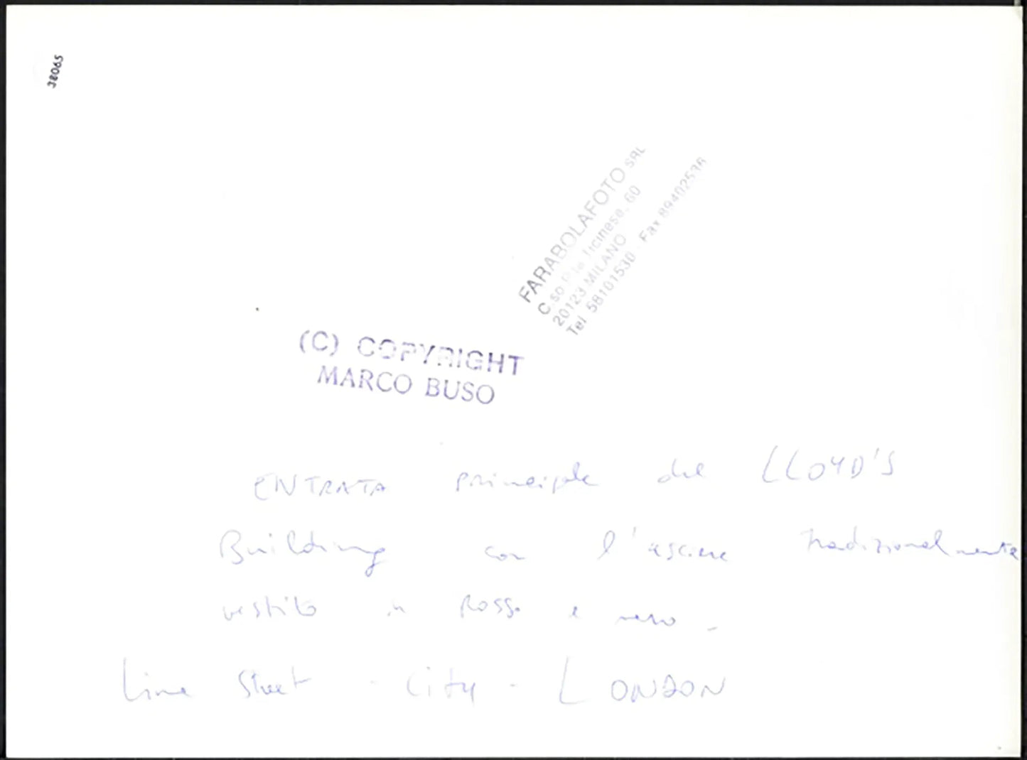 Ingresso del Lloyds Building Londra anni 90 Ft 38065 - Stampa 24x18 cm - Farabola Stampa ai sali d'argento
