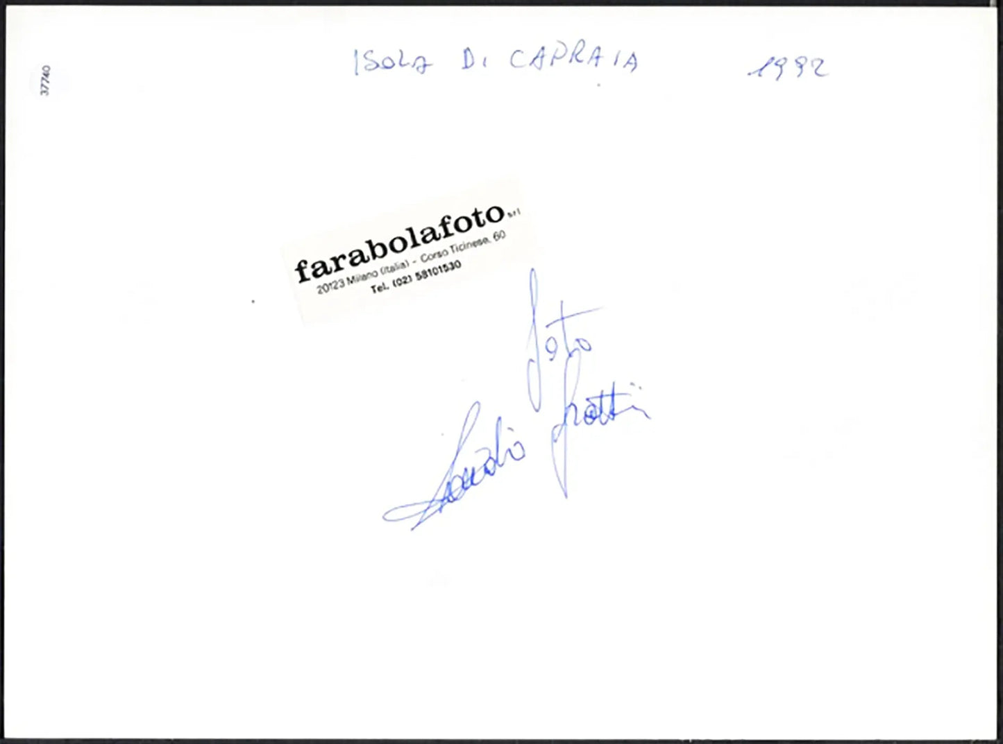 Isola di Capraia 1992 Ft 37740 - Stampa 24x18 cm - Farabola Stampa ai sali d'argento