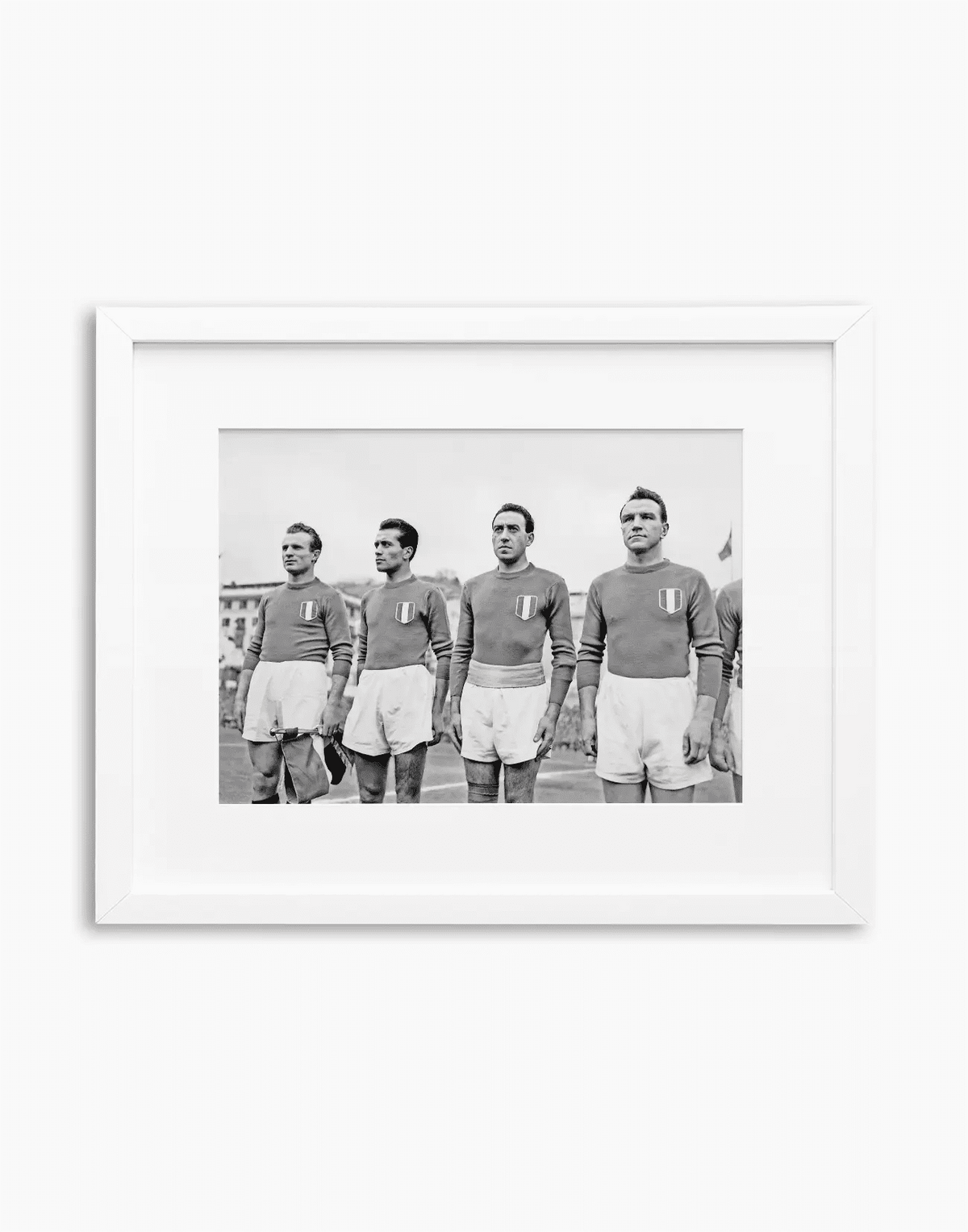 Italia-Portogallo 1949 — stampa fine art con cornice bianca
