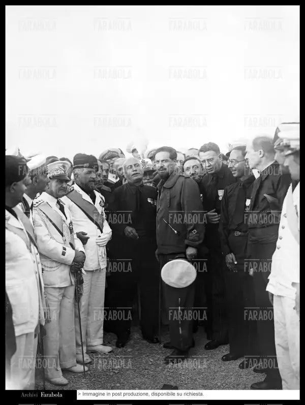 Italo Balbo e Mussolini, 1933 - Farabola Immagine digitale