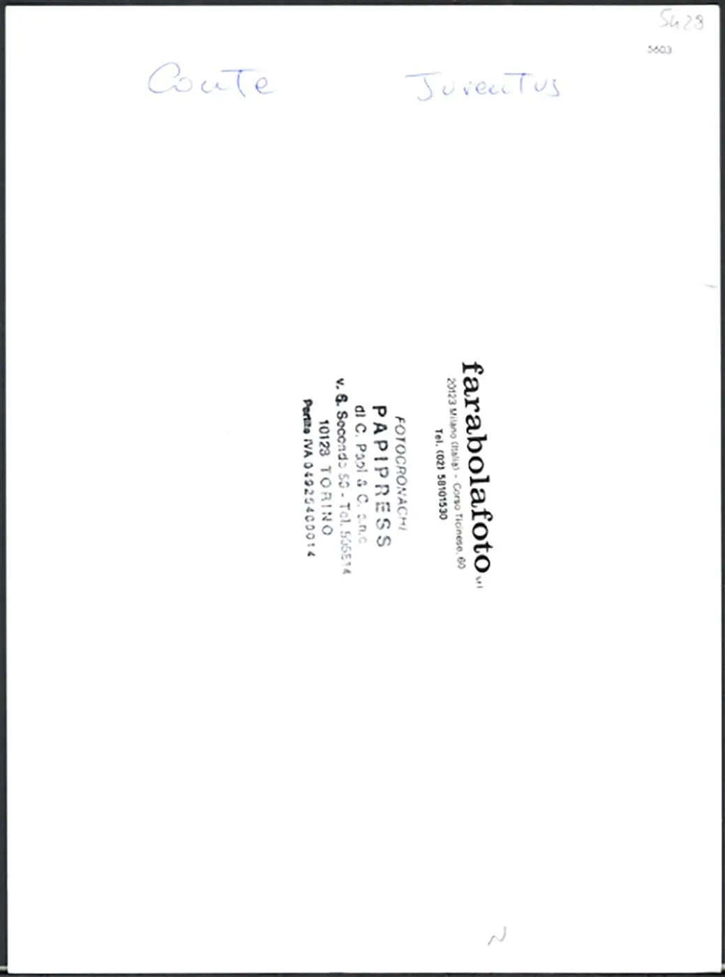 Juventus Antonio Conte anni 90 Ft 5603 - Stampa 24x18 cm - Farabola Stampa ai sali d'argento