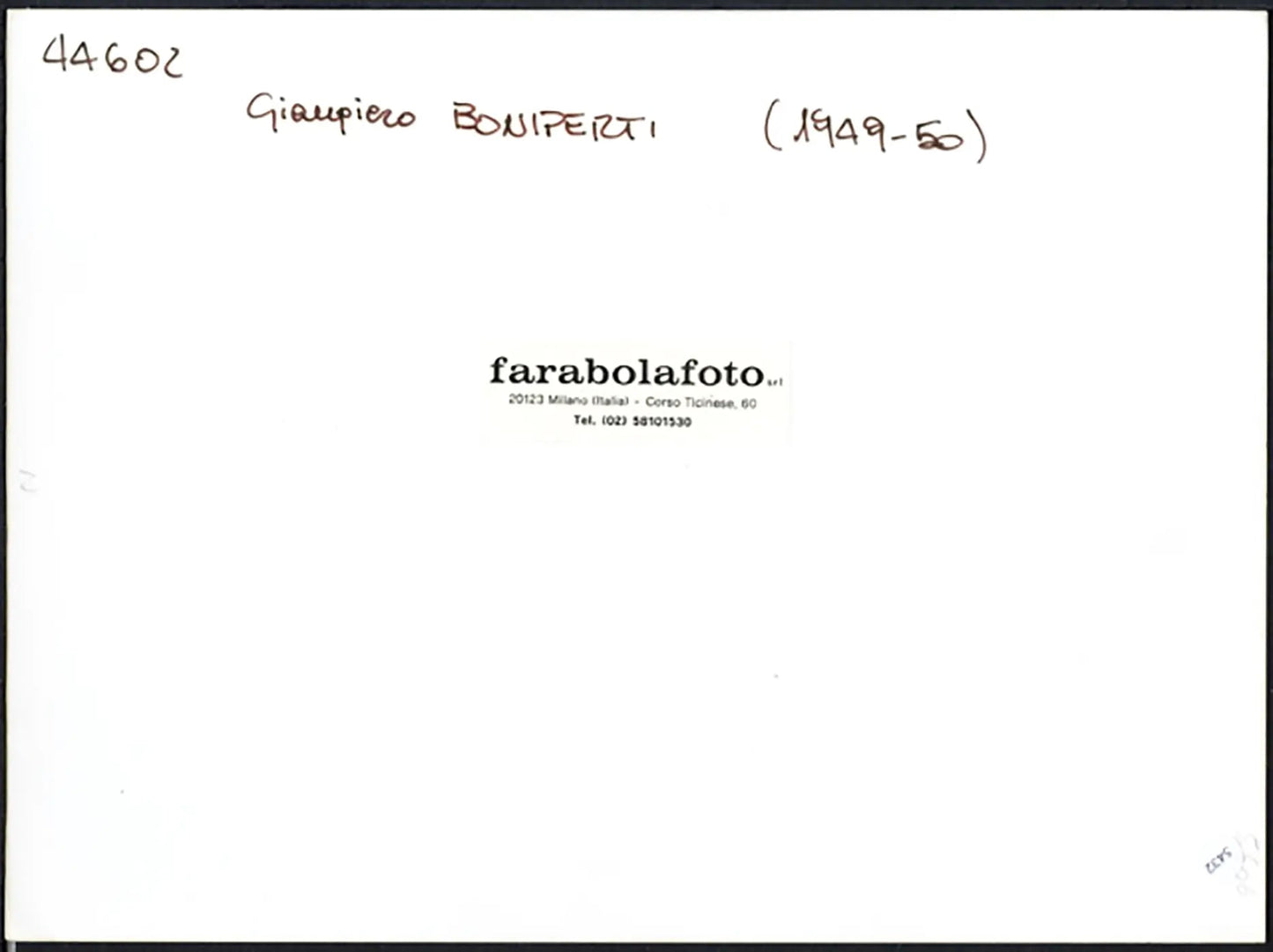 Juventus Boniperti serie A 1949 - 1950 Ft 5432 - Stampa 24x18 cm - Farabola Stampa ai sali d'argento (anni 90)
