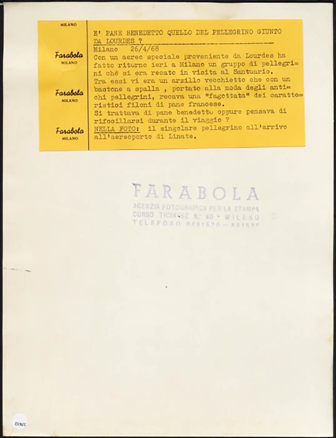 La baguette francese 1968 Ft 37462 - Stampa 21x27 cm - Farabola Stampa ai sali d'argento