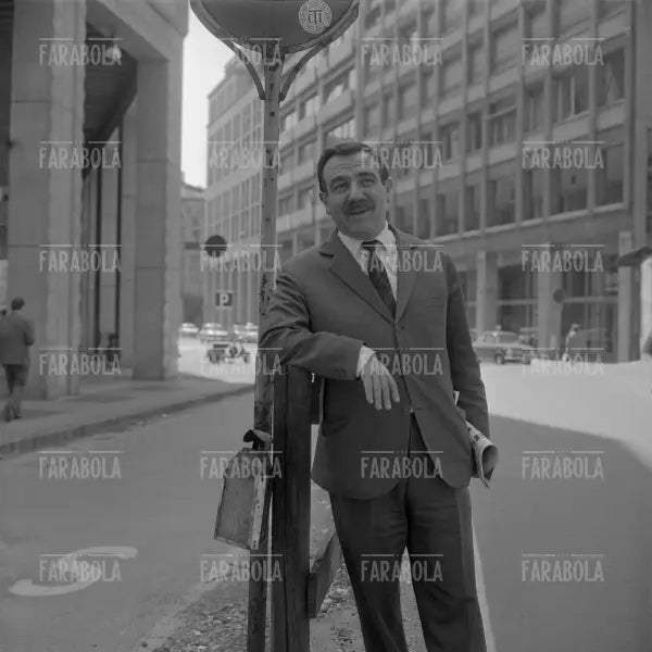 Leo Wachter, impresario, Concerto dei Beatles, Milano, 1965 - Farabola Immagine digitale