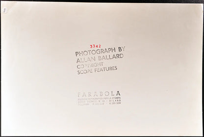 Levriero al guinzaglio Ft 35413 - Stampa 24x37 cm - Farabola Stampa ai sali d'argento