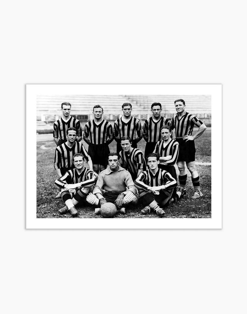 L'Inter di Giuseppe Meazza, 1933 — stampa fine art