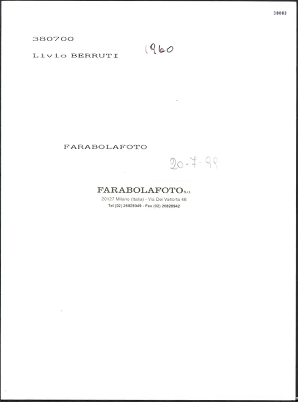 Livio Berruti su una Vespa 1960 Ft 38083 - Stampa 24x18 cm - Farabola Stampa ai sali d'argento (anni 90)