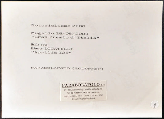 Locatelli Aprilia Motomondiale 2000 Ft 3000 - Stampa 20x15 cm - Farabola Stampa ai sali d'argento