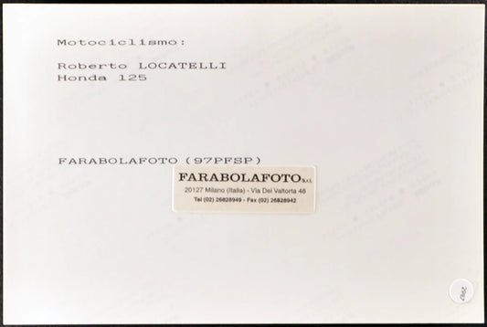 Locatelli Honda Motomondiale 1997 Ft 2987 - Stampa 18x13 cm - Farabola Stampa ai sali d'argento