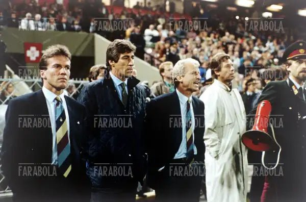 Lothar Matthaus, Dall'Olio e Giovanni Trapattoni, anni 90 - Farabola Immagine digitale