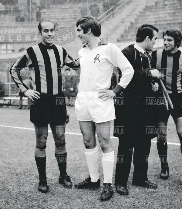 Luisito Suarez e Alberto Reif, Inter vs Vicenza, 1969 - Farabola Immagine digitale