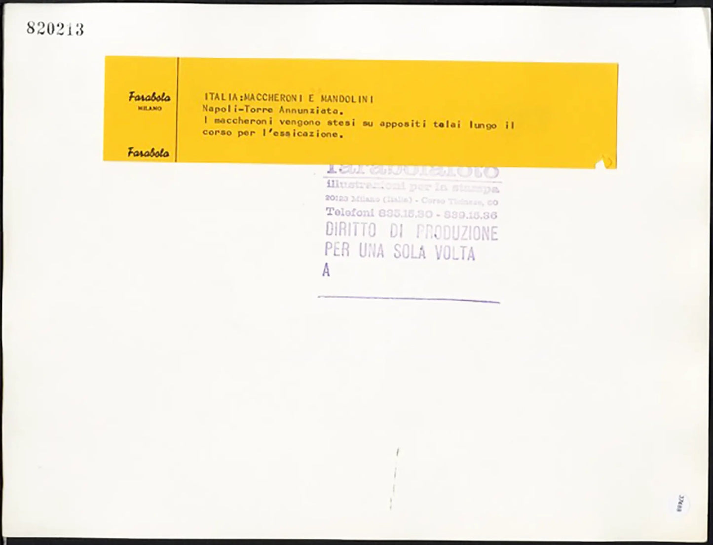 Maccheroni a essiccare Napoli '900 Ft 37488 - Stampa 24x30 cm - Farabola Stampa ai sali d'argento