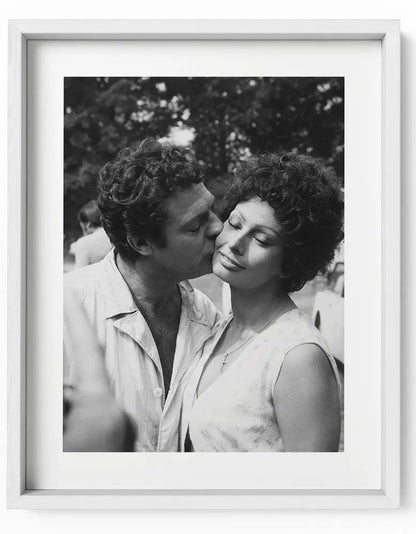 Marcello Mastroianni e Sophia Loren, film I Girasoli - Farabola Fotografia