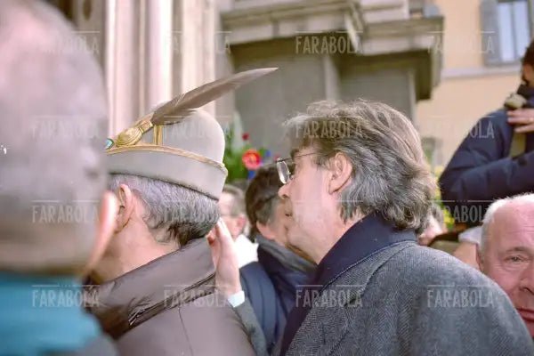 Massimo Moratti ai funerali di Prisco, Milano, 2001 - Farabola Immagine digitale