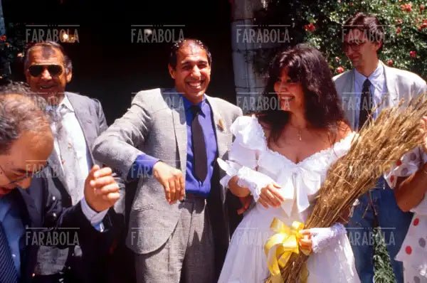 Matrimonio tra Adriano Celentano e Claudia Mori, 1989 - Farabola Immagine digitale
