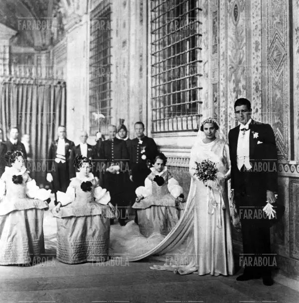 Matrimonio tra il principe Alessandro Torlonia e la principessa Beatrice, 1935 - Farabola Immagine digitale