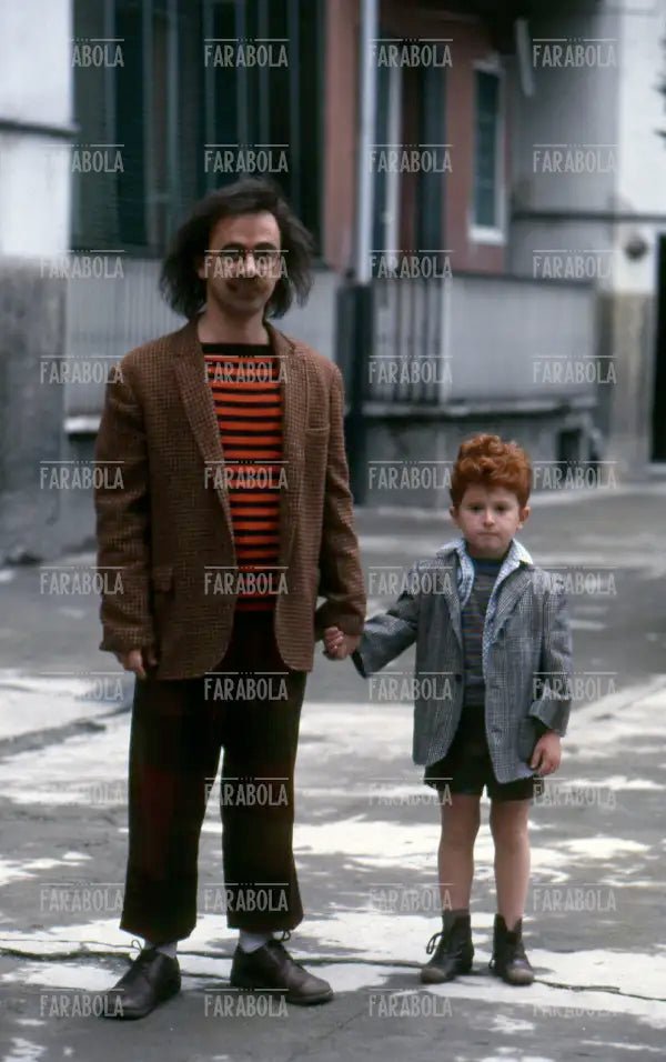 Maurizio Nichetti e Federico Rizzo sul set del film Ladri di saponette, 1989 - Farabola Immagine digitale