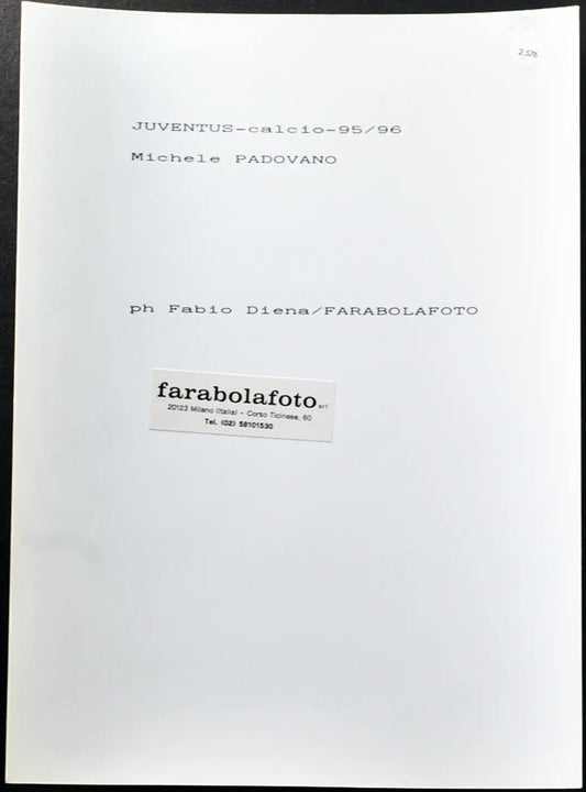 Michele Padovano Juventus 1996 Ft 2576 - Stampa 24x18 cm - Farabola Stampa ai sali d'argento
