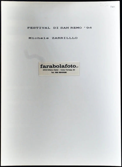 Michele Zarrillo Festival di Sanremo 1994 Ft 2477 - Stampa 24x18 cm - Farabola Stampa ai sali d'argento