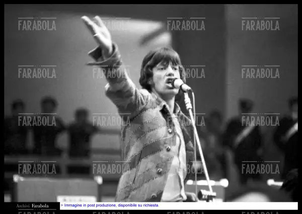 Mick Jagger, concerto dei Rolling Stones, Milano, 1967