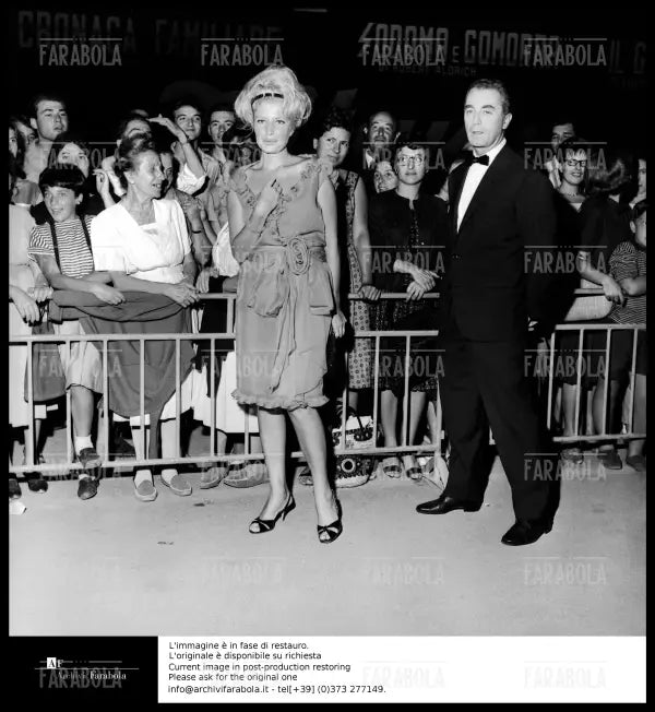 Monica Vitti e Michelangelo Antonioni, Festival di Venezia, 1962 - Farabola Immagine digitale