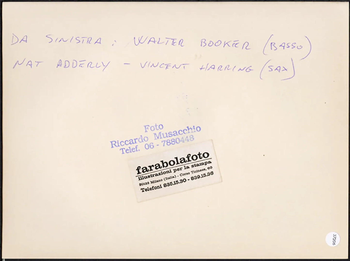 Nat Adderley Quintet anni 90 Ft 37206 - Stampa 24x18 cm - Farabola Stampa ai sali d'argento