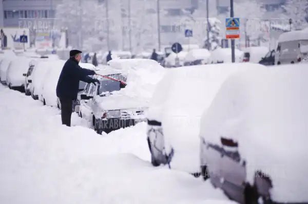 Nevicata a Milano, 1985 - Farabola Immagine digitale