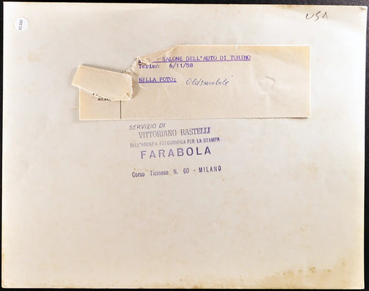 Oldsmobile Salone Auto 1958 Ft 35333 - Stampa 21x27 cm - Farabola Stampa ai sali d'argento