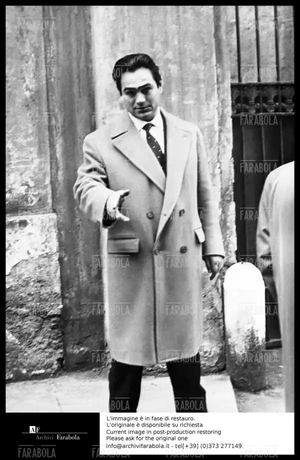 Omicidio Montesi, Giuseppe Montesi, zio della vittima, 1957 - Farabola Immagine digitale