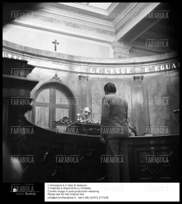 Omicidio Montesi, il giudice Tiberi, 1957 - Farabola Immagine digitale