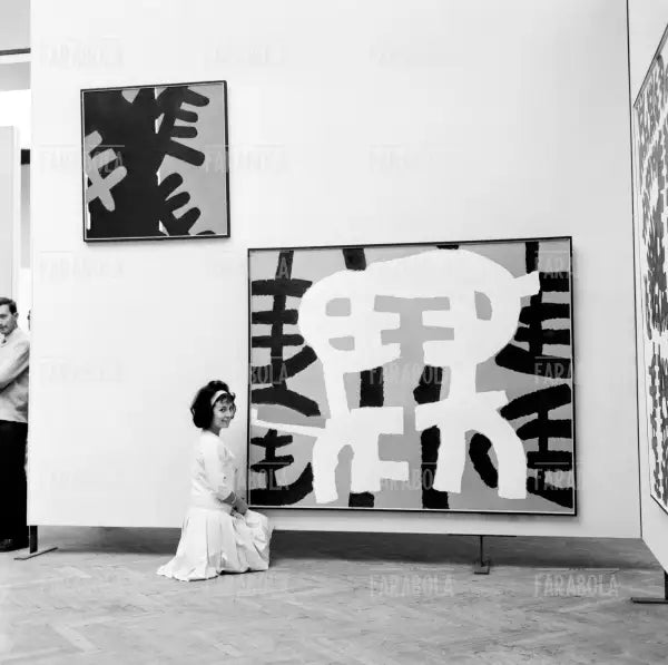 Opere di Capogrossi, Biennale d'arte di Venezia, 1962 - Farabola Immagine digitale