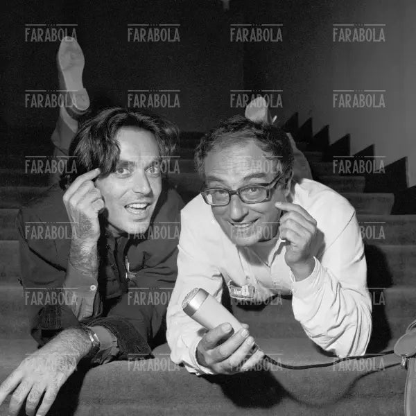 Oreste Lionello e Leopoldo Mastelloni, Festival di Venezia, 1982 - Farabola Immagine digitale