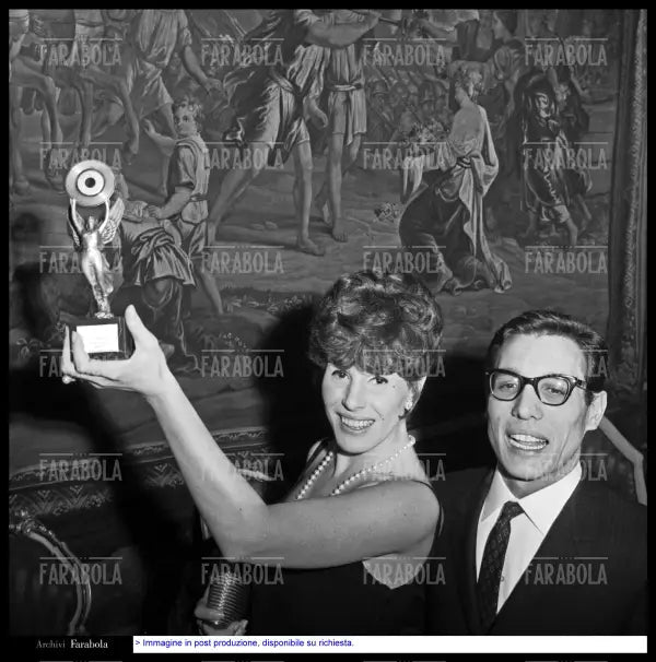 Ornella Vanoni ed Enzo Jannacci, Oscar del Disco, 1964 - Farabola Immagine digitale